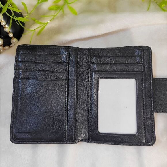 Coach Monogram Canvas/Leather Wallet Compact - Picture 10 of 15